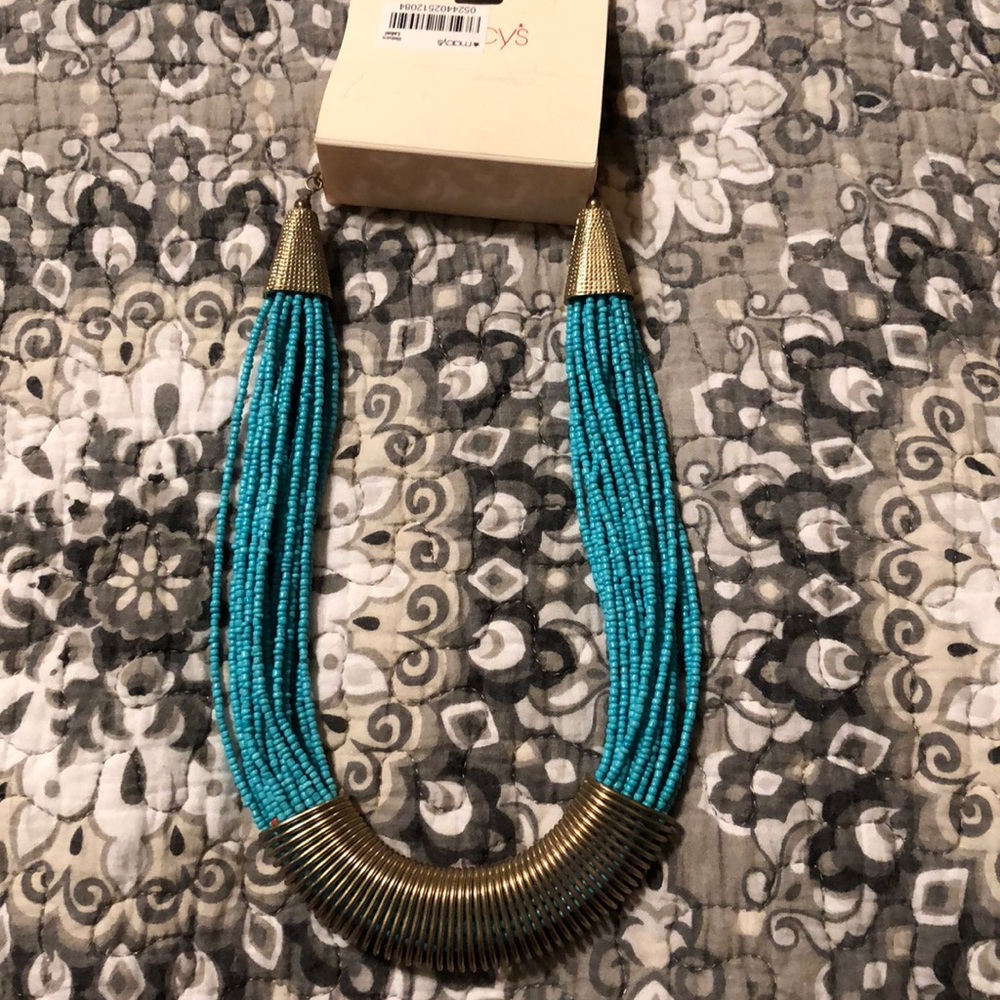 Beautiful turquoise & silver necklace